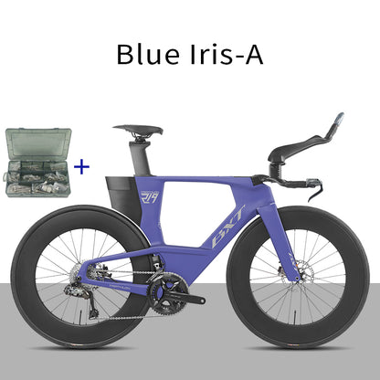 BXT 2026 New  Carbon Fiber Disc TT Bicycle Di2 Groupset Compatible Time Trial Racing Road Bike LTWOO ERX 24 Speeds