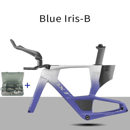 BXT 2026 Carbon T1000 BXT Disc Brake Carbon TT Bike Frame Time Trial Racing Bike Frameset with TT Handlebar Storage Case Triathlon Bicycle Frame