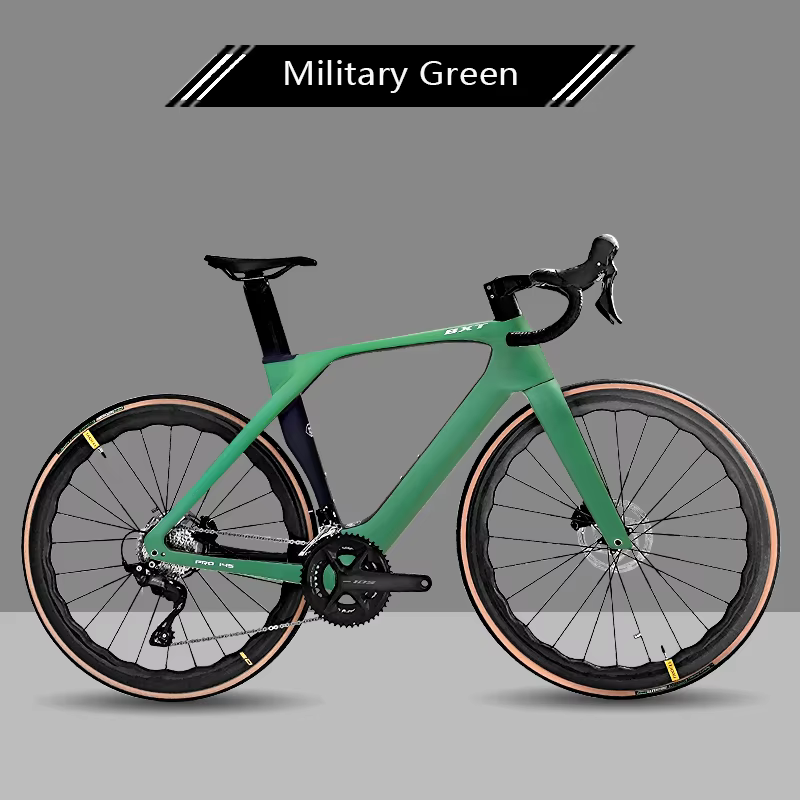BXT Vollcarbon Rennrad Scheibenbremse Rennrad mit SHIMANO R7170 UT8170 DI2 24Gänge