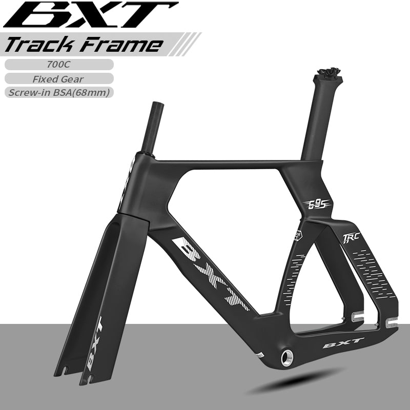 BXT-695 Track Frame Full Carbon EPS Racing Tracking bike Frameset Fixed Gear bike frame Single speed 700*28C