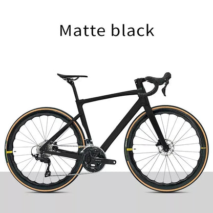 BXT Carbon Road Bike 24 Gang Ultraleichter Carbon Rennrad Hydraulisch Scheibenbremse 49cm 52cm 54cm 56cm