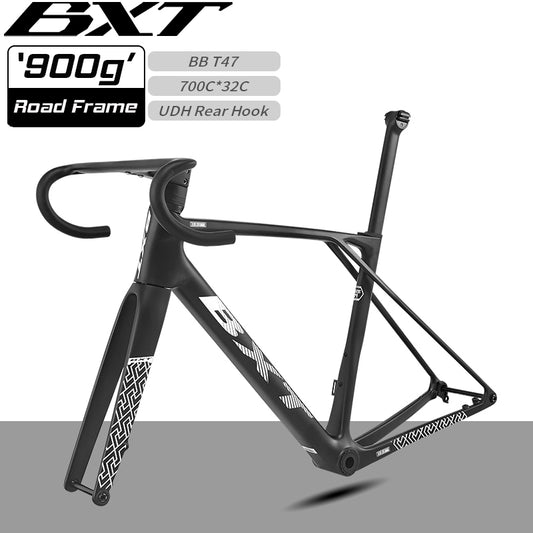 BXT 2026 NEW Fully Hidden Carbon Disc Road Bike Frame 900g Super light Road Bicycle Carbon Frame BXT-155-EVO