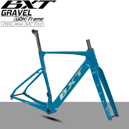 Nouveau cadre gravel BXT 2026 Frein à disque patte UDH T1000 carbone 700x50C T47 modèle-055 27.5er 42T-52T