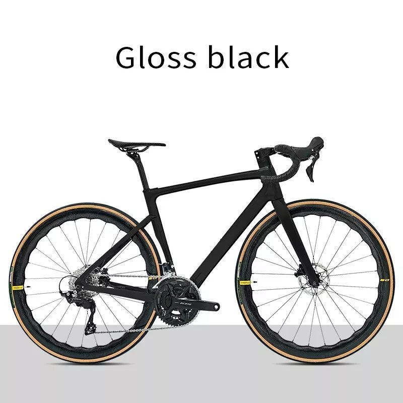 BXT Carbon Road Bike 24 Gang Ultraleichter Carbon Rennrad Hydraulisch Scheibenbremse 49cm 52cm 54cm 56cm