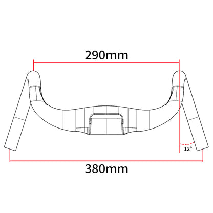 BXT Carbon Fiber Small size Inside Road Handlebar Track Cycling Handle Sprint Match Bicycle Handlebar TT Bike Handlebar Fixed Flared/Swing-Out Gravel Handlebars
