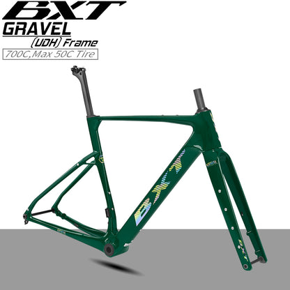 Nouveau cadre gravel BXT 2026 Frein à disque patte UDH T1000 carbone 700x50C T47 modèle-055 27.5er 42T-52T