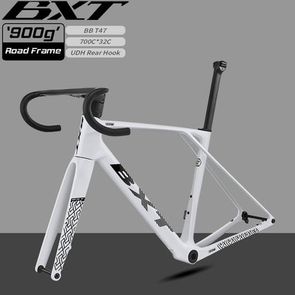 BXT 2026 NEW Fully Hidden Carbon Disc Road Bike Frame 900g Super light Road Bicycle Carbon Frame BXT-155-EVO