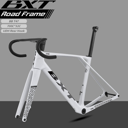 BXT 155-EVO NEW Carbon Disc Road Bike Frame  1050g Super light Road Bicycle Carbon Frame Fully Hidden