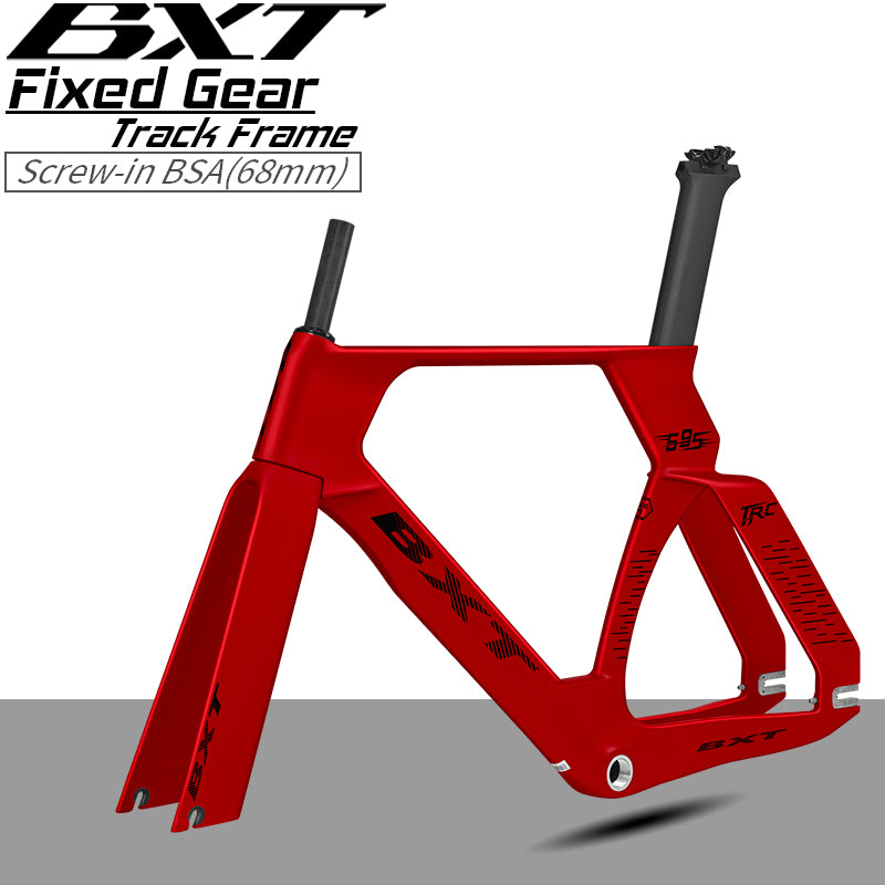 BXT-695 Track Frame Full Carbon EPS Racing Tracking bike Frameset Fixed Gear bike frame Single speed 700*28C