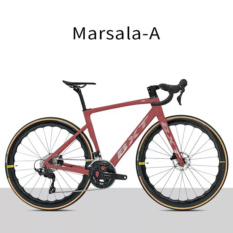 BXT Carbon Road Bike 24 Gang Ultraleichter Carbon Rennrad Hydraulisch Scheibenbremse 49cm 52cm 54cm 56cm