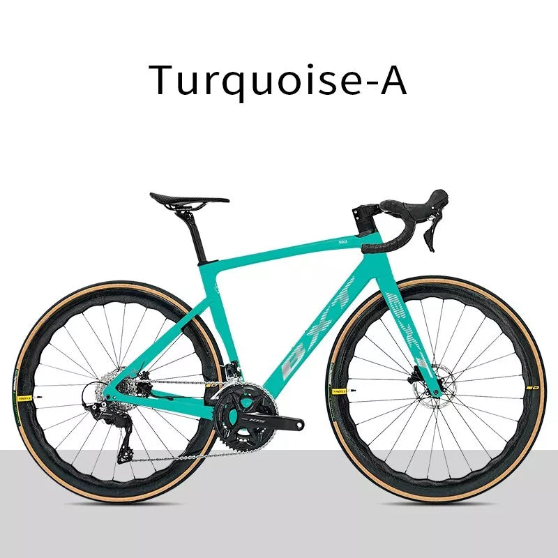 BXT Carbon Road Bike 24 Gang Ultraleichter Carbon Rennrad Hydraulisch Scheibenbremse 49cm 52cm 54cm 56cm
