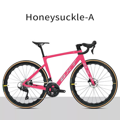 BXT Carbon Road Bike 24 Gang Ultraleichter Carbon Rennrad Hydraulisch Scheibenbremse 49cm 52cm 54cm 56cm