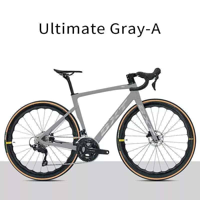 BXT Carbon Road Bike 24 Gang Ultraleichter Carbon Rennrad Hydraulisch Scheibenbremse 49cm 52cm 54cm 56cm