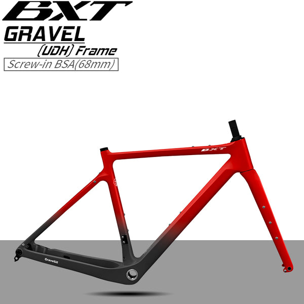 Neuer Carbonfaser Gravel Bike Rahmen Scheibenbrems Fahrradrahmen Steckachse – BXT official store