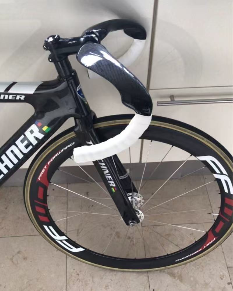 BXT Carbon Fiber Inside Road Handlebar Track Cycling Handle Sprint Match Bicycle Handlebar TT Bike Handlebar Fixed