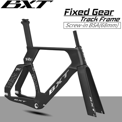 BXT-695 Track Frame Full Carbon EPS Racing Tracking bike Frameset Fixed Gear bike frame Single speed 700*28C
