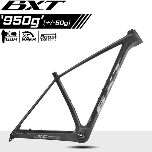 BXT 2025 New T1000 Carbon Mountain Bike Frame Hardtail MTB Carbon Frame 29er Boost 148x12mm use Screw-in T47 UDH Hanger