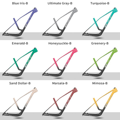 BXT 2026 New 29er Boost Carbon MTB Frame UDH Hanger Full Integrated Cable Hardtail Mountain Bike Frameset T47 24mm/29mm