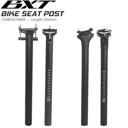 BXT Carbon Fiber Bicycle SeatPost 0 offset Mountain Road Bike Carbon Seat Post Road Bicicleta Carbon Frame Saddle Post