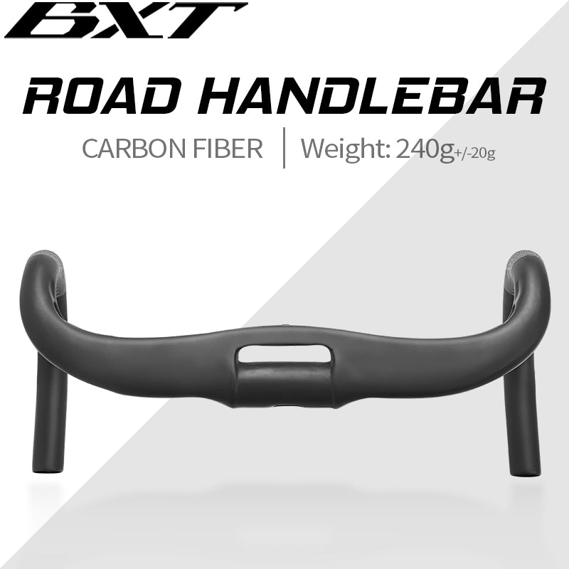 BXT Carbon Fiber Small size Inside Road Handlebar Track Cycling Handle Sprint Match Bicycle Handlebar TT Bike Handlebar Fixed Flared/Swing-Out Gravel Handlebars