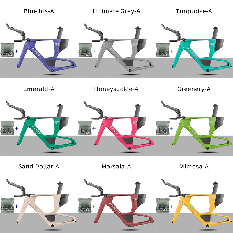 BXT 2026 Carbon T1000 BXT Disc Brake Carbon TT Bike Frame Time Trial Racing Bike Frameset with TT Handlebar Storage Case Triathlon Bicycle Frame