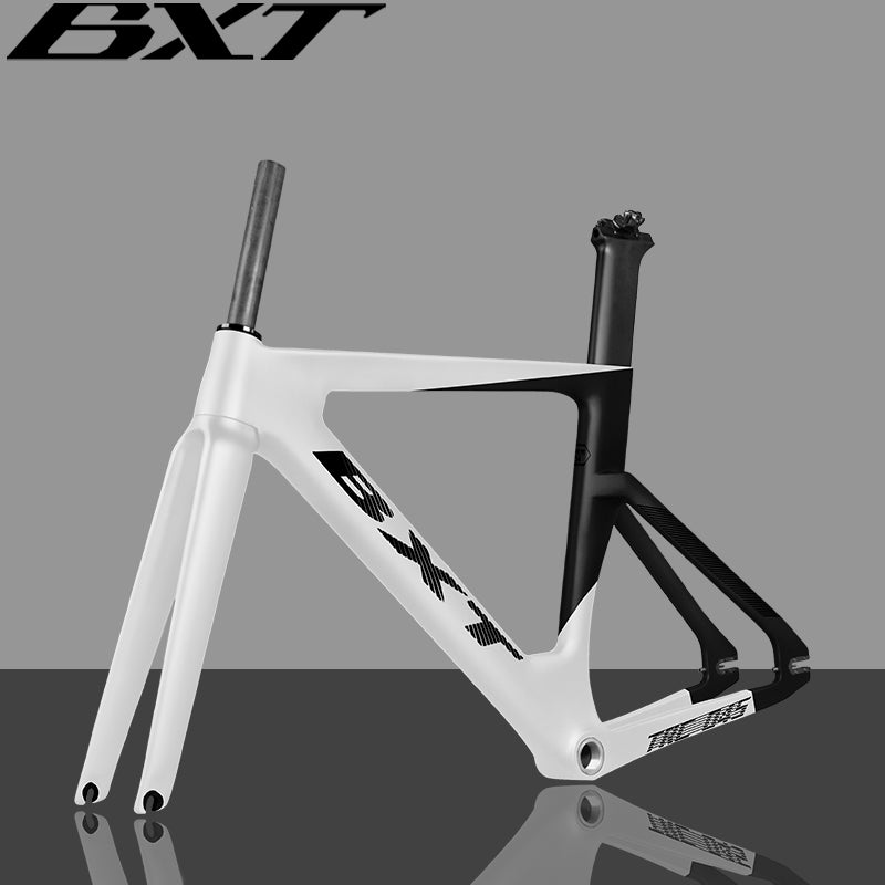 BXT 045 Carbon Track Frame Carbon Fiber Fixed Gear Bike Frame Stiff Frame Fork Road Track 700c Aero Bicycle Frameset Track Frame