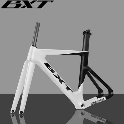 BXT 045 Carbon Track Frame Carbon Fiber Fixed Gear Bike Frame 49cm-60cm size Stiff Frame Fork Road Track 700c Aero Bicycle Frameset Track Frame