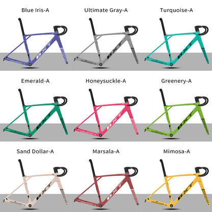 BXT 2026 New Ultralight 900g T1000 Carbon Road Bike Frameset with Disc Brakes, Flat-Mounted Disc Brake, T47, 700x32C BXT Road Bike Frame