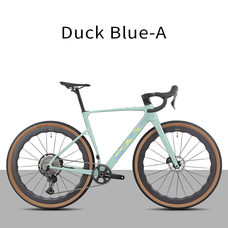 BXT New 055 Gravel Bike Full Carbon Shimano GRX820 1*12 Speed Gearset Bicycle 700*45C  All-Terrain Off-Road Bike
