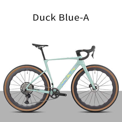 BXT New 055 Gravel Bike Full Carbon Shimano GRX820 1*12 Speed Gearset Bicycle 700*45C  All-Terrain Off-Road Bike
