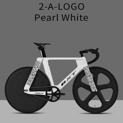 BXT -TRC-195 Carbon Fiber Fixed Gear Bike, Single Speed Track Fixie Bicycle Carbon Frameset Carbon Fork and Seatpost Track Bicycle Track carbon fiber wheels