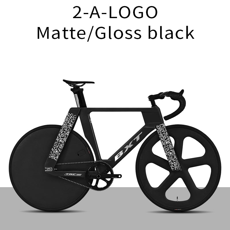 BXT -TRC-195 Carbon Fiber Fixed Gear Bike, Single Speed Track Fixie Bicycle Carbon Frameset Carbon Fork and Seatpost Track Bicycle Track carbon fiber wheels