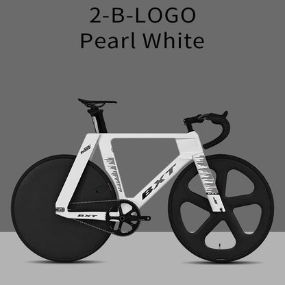 BXT -TRC-195 Carbon Fiber Fixed Gear Bike, Single Speed Track Fixie Bicycle Carbon Frameset Carbon Fork and Seatpost Track Bicycle Track carbon fiber wheels