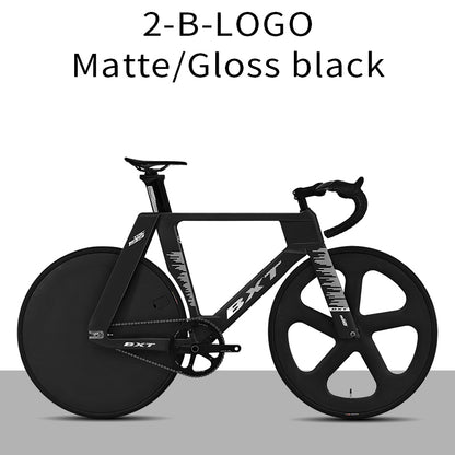 BXT -TRC-195 Carbon Fiber Fixed Gear Bike, Single Speed Track Fixie Bicycle Carbon Frameset Carbon Fork and Seatpost Track Bicycle Track carbon fiber wheels