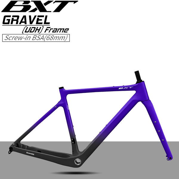 Neuer Carbonfaser Gravel Bike Rahmen Scheibenbrems Fahrradrahmen Steckachse – BXT official store