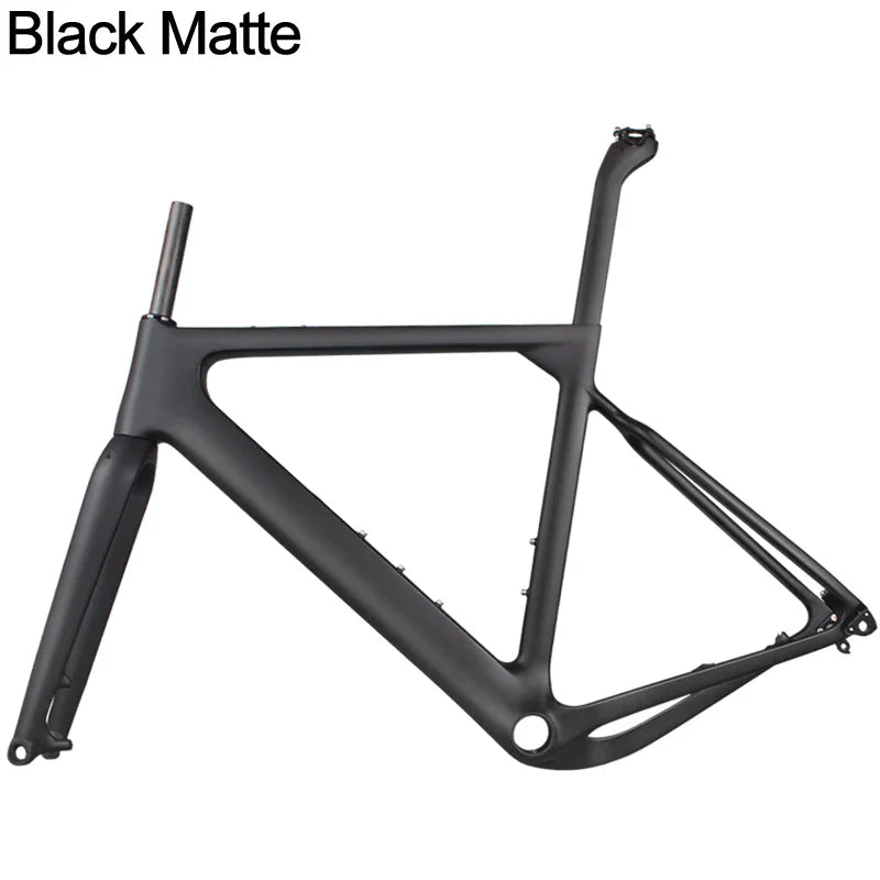 BXT  Carbon Gravel Bike Frame Thru Axle 142mm disc cyclocross carbon frame Gravel 700C Carbon Bike Frame Di2 Gravel Frame Fork