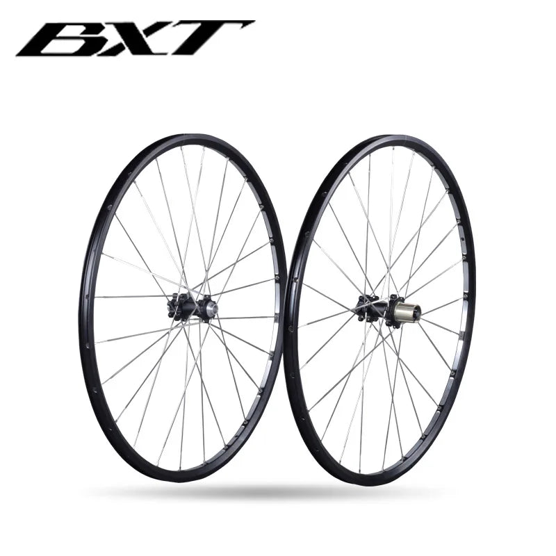 BXT Aluminum Alloy Wheel Mountain Bike Wheelsets 4 Bearing Hub MTB 28Holes