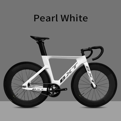 BXT Hot Selling Products Carbon Fiber Fixed Gear Track Frame Indoor Racing Complete Bike Without Brakes