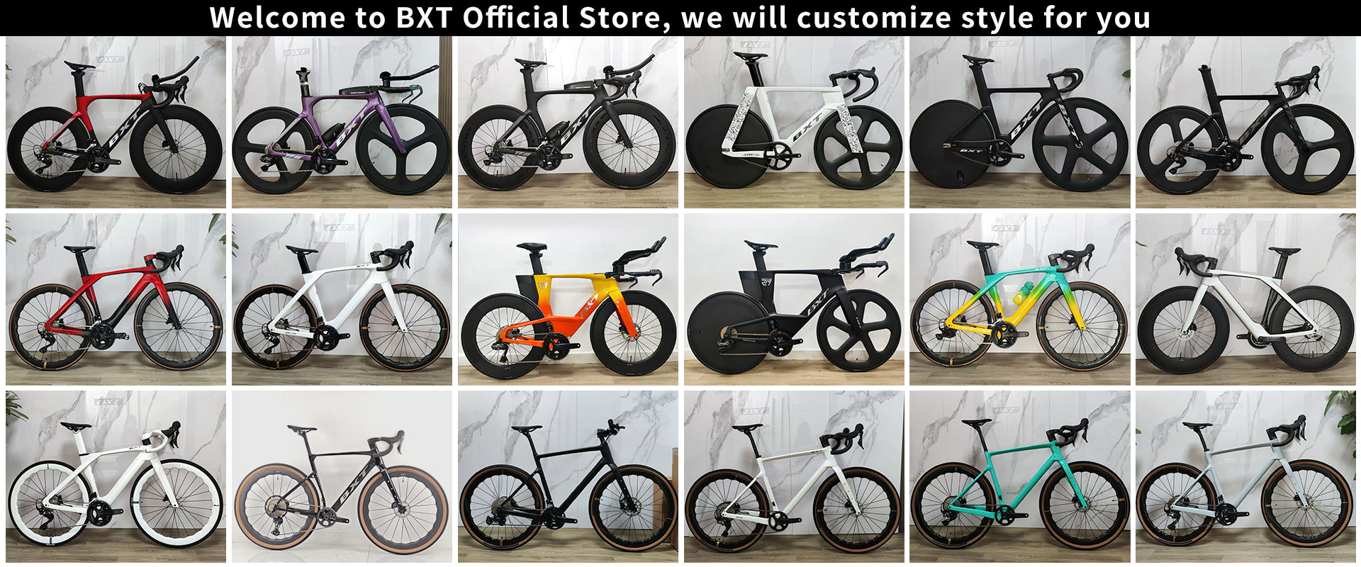 BXT provides professional sales of complete carbon fiber bicycles