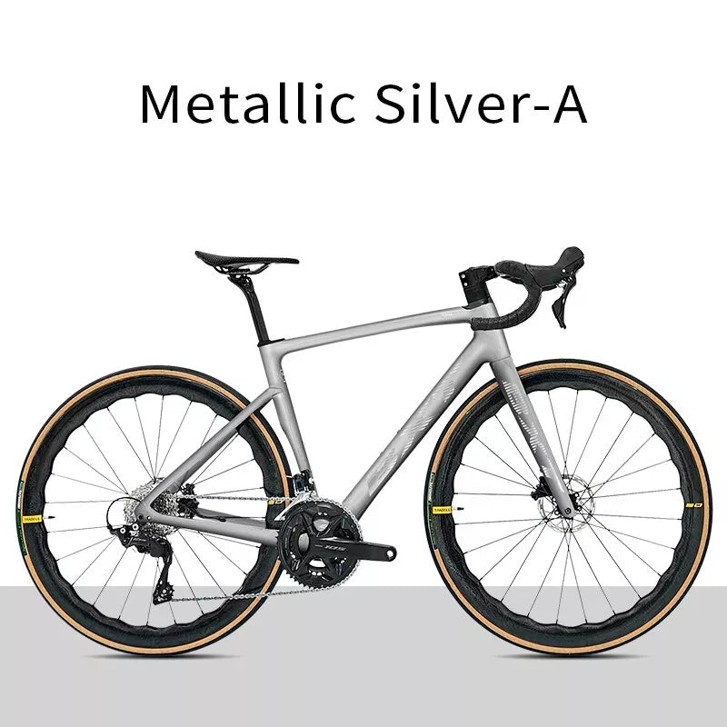 BXT Carbon Road Bike 24 Gang Ultraleichter Carbon Rennrad Hydraulisch Scheibenbremse 49cm 52cm 54cm 56cm