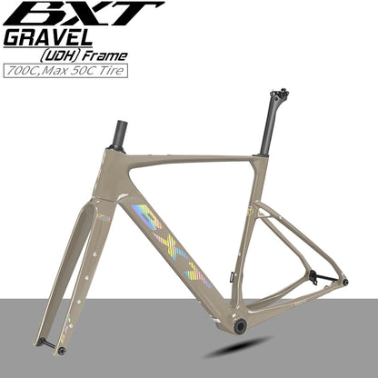 Nouveau cadre gravel BXT 2026 Frein à disque patte UDH T1000 carbone 700x50C T47 modèle-055 27.5er 42T-52T