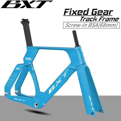 BXT-695 Track Frame Full Carbon EPS Racing Tracking bike Frameset Fixed Gear bike frame Single speed 700*28C