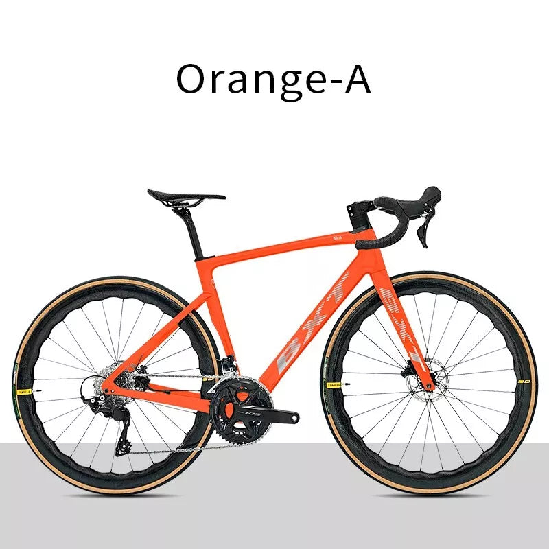 BXT Carbon Road Bike 24 Gang Ultraleichter Carbon Rennrad Hydraulisch Scheibenbremse 49cm 52cm 54cm 56cm