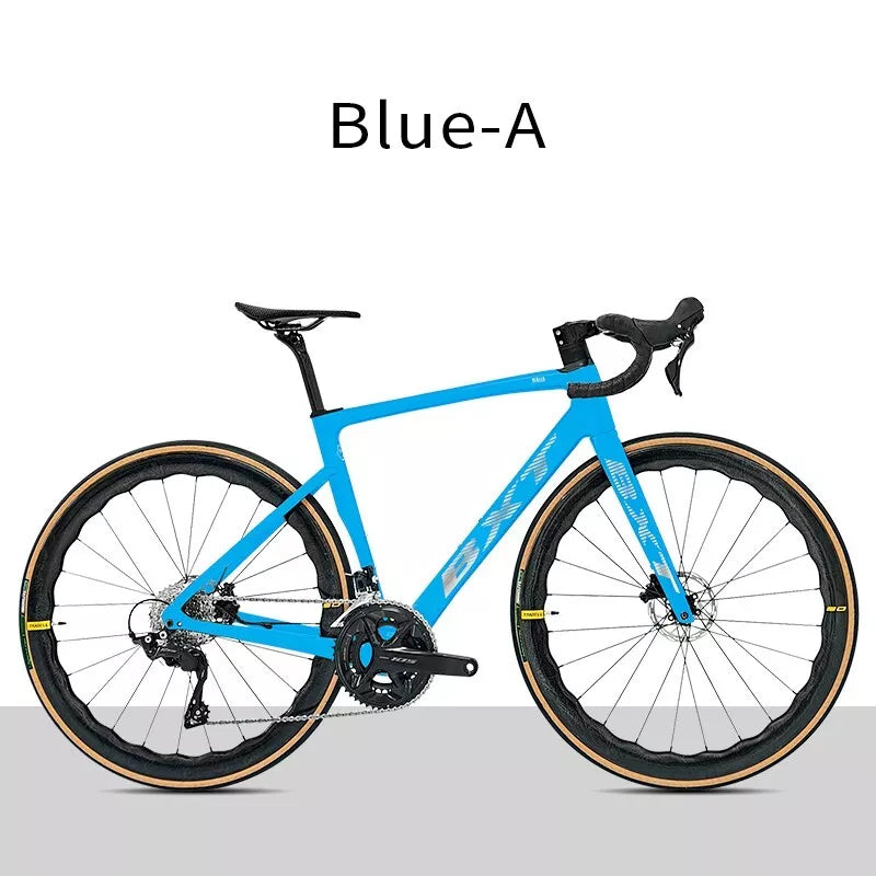 BXT Carbon Road Bike 24 Gang Ultraleichter Carbon Rennrad Hydraulisch Scheibenbremse 49cm 52cm 54cm 56cm