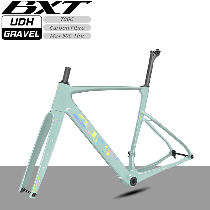 Nouveau cadre gravel BXT 2026 Frein à disque patte UDH T1000 carbone 700x50C T47 modèle-055 27.5er 42T-52T
