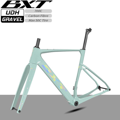 Nouveau cadre gravel BXT 2026 Frein à disque patte UDH T1000 carbone 700x50C T47 modèle-055 27.5er 42T-52T