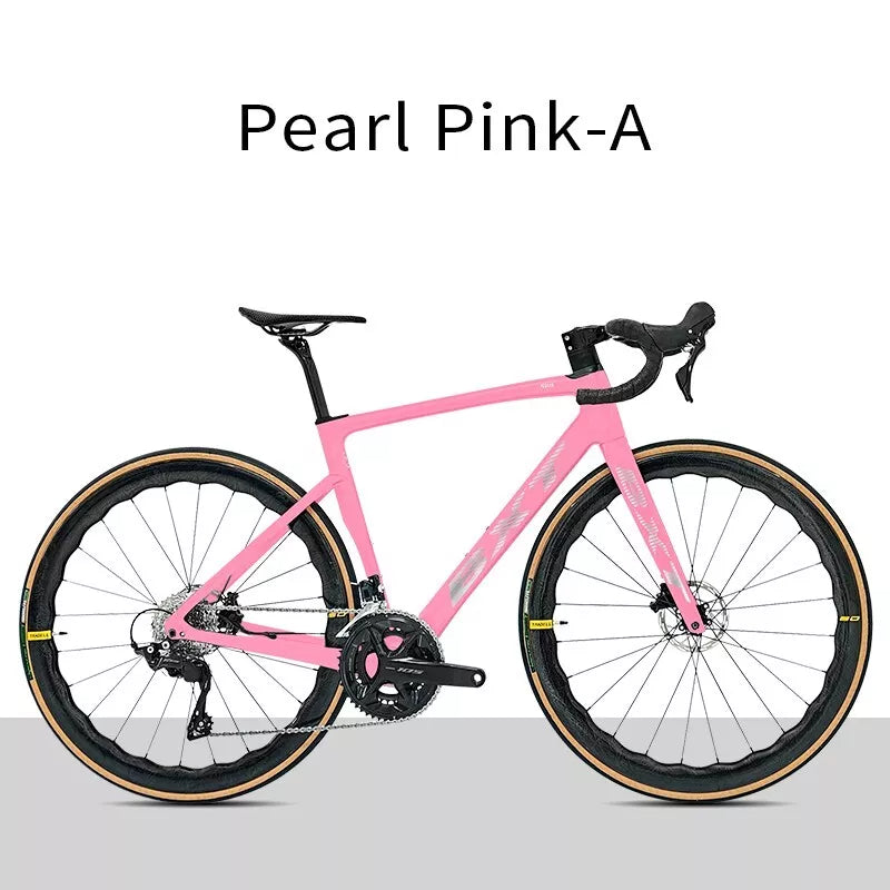 BXT Carbon Road Bike 24 Gang Ultraleichter Carbon Rennrad Hydraulisch Scheibenbremse 49cm 52cm 54cm 56cm