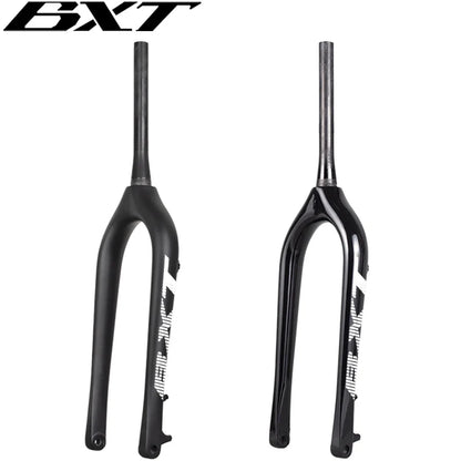 BXT Full Carbon MTB Fork Fat Bike Fork 26inch Snow Bike Carbon Fork  5.0Tire Thru Axle 150*15mm Disc Brake