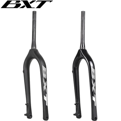 BXT Full Carbon MTB Fork Fat Bike Fork 26inch Snow Bike Carbon Fork  5.0Tire Thru Axle 150*15mm Disc Brake