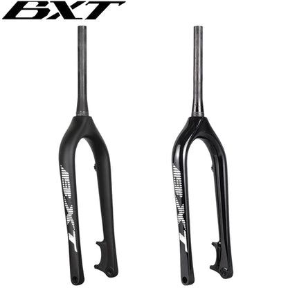 BXT Full Carbon MTB Fork Fat Bike Fork 26inch Snow Bike Carbon Fork  5.0Tire Thru Axle 150*15mm Disc Brake